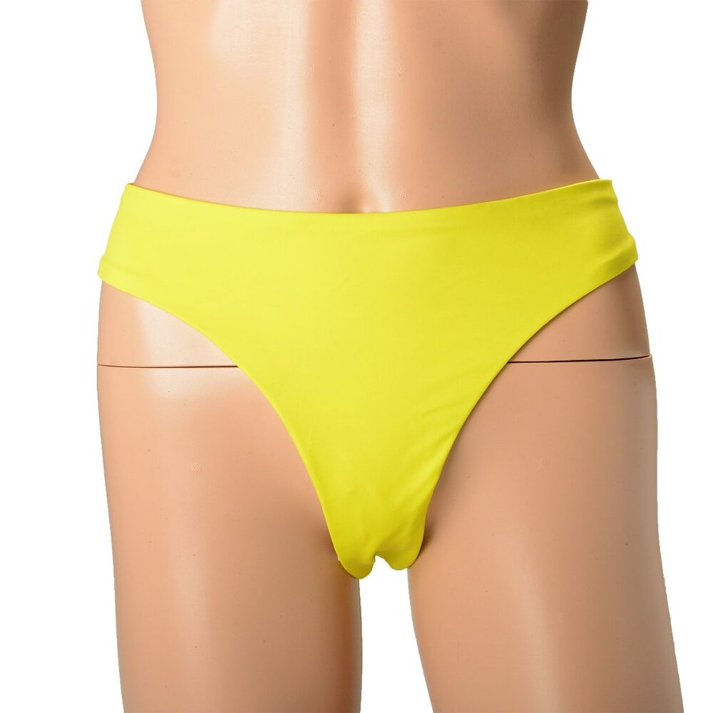 Hugo Boss Women's "Brazilian Pure" Yellow Swim Bikini Swimwear US XL IT 46